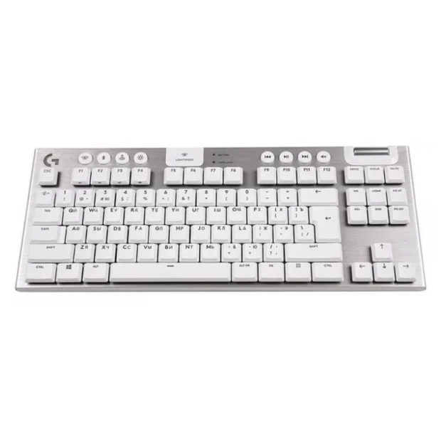Клавиатура Logitech G915 TKL Lightspeed (серебристый)